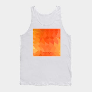 Spanish Orange Abstract Low Polygon Background Tank Top